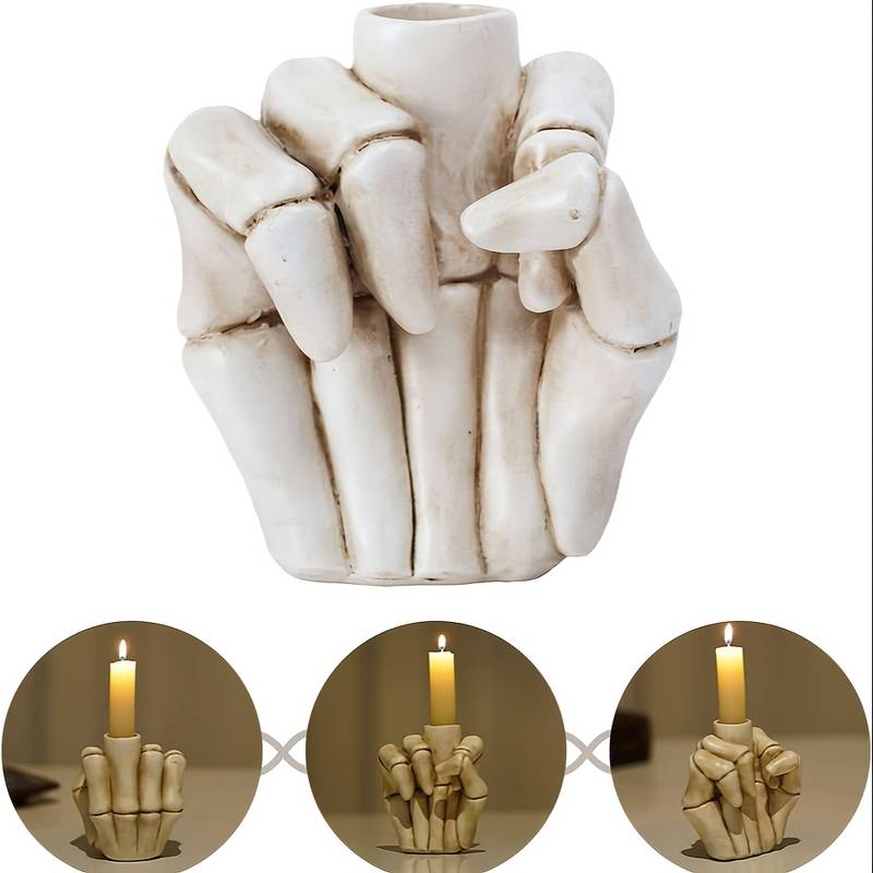 Middle Finger Candle Holder, Hand Gesture Fck You Candle Holder, Wedding  Table Decor Hand Candle Holder, Resin Middle Finger Candle Tealight Stand,  Hand Gesture Candlestick Holder, Pillar Candle Stand For Home Wedding